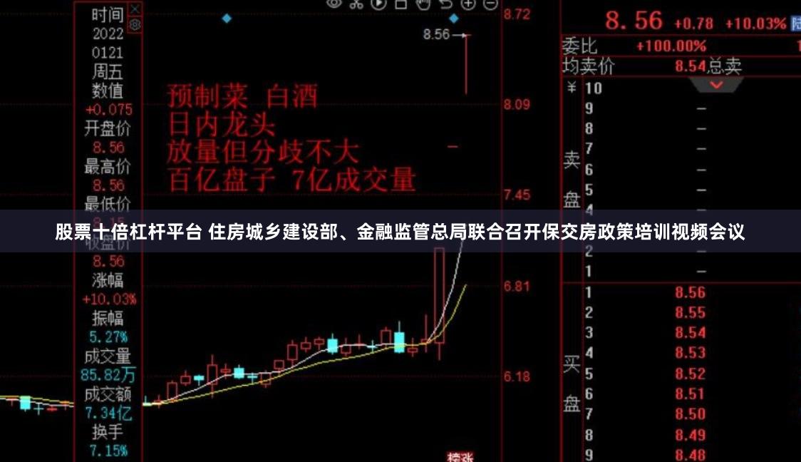 股票十倍杠杆平台 住房城乡建设部、金融监管总局联合召开保交房政策培训视频会议