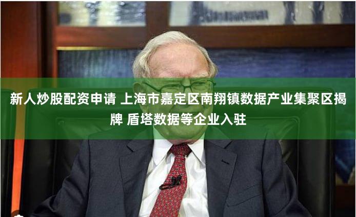 新人炒股配资申请 上海市嘉定区南翔镇数据产业集聚区揭牌 盾塔数据等企业入驻