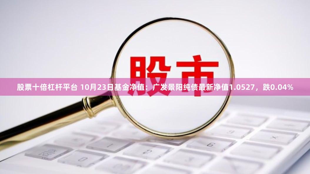 股票十倍杠杆平台 10月23日基金净值：广发景阳纯债最新净值1.0527，跌0.04%