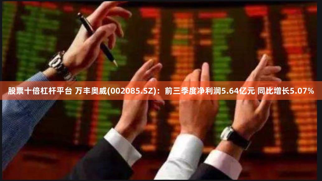 股票十倍杠杆平台 万丰奥威(002085.SZ)：前三季度净利润5.64亿元 同比增长5.07%