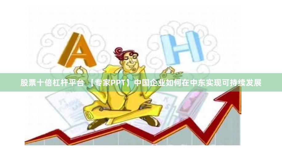 股票十倍杠杆平台 【专家PPT】中国企业如何在中东实现可持续发展